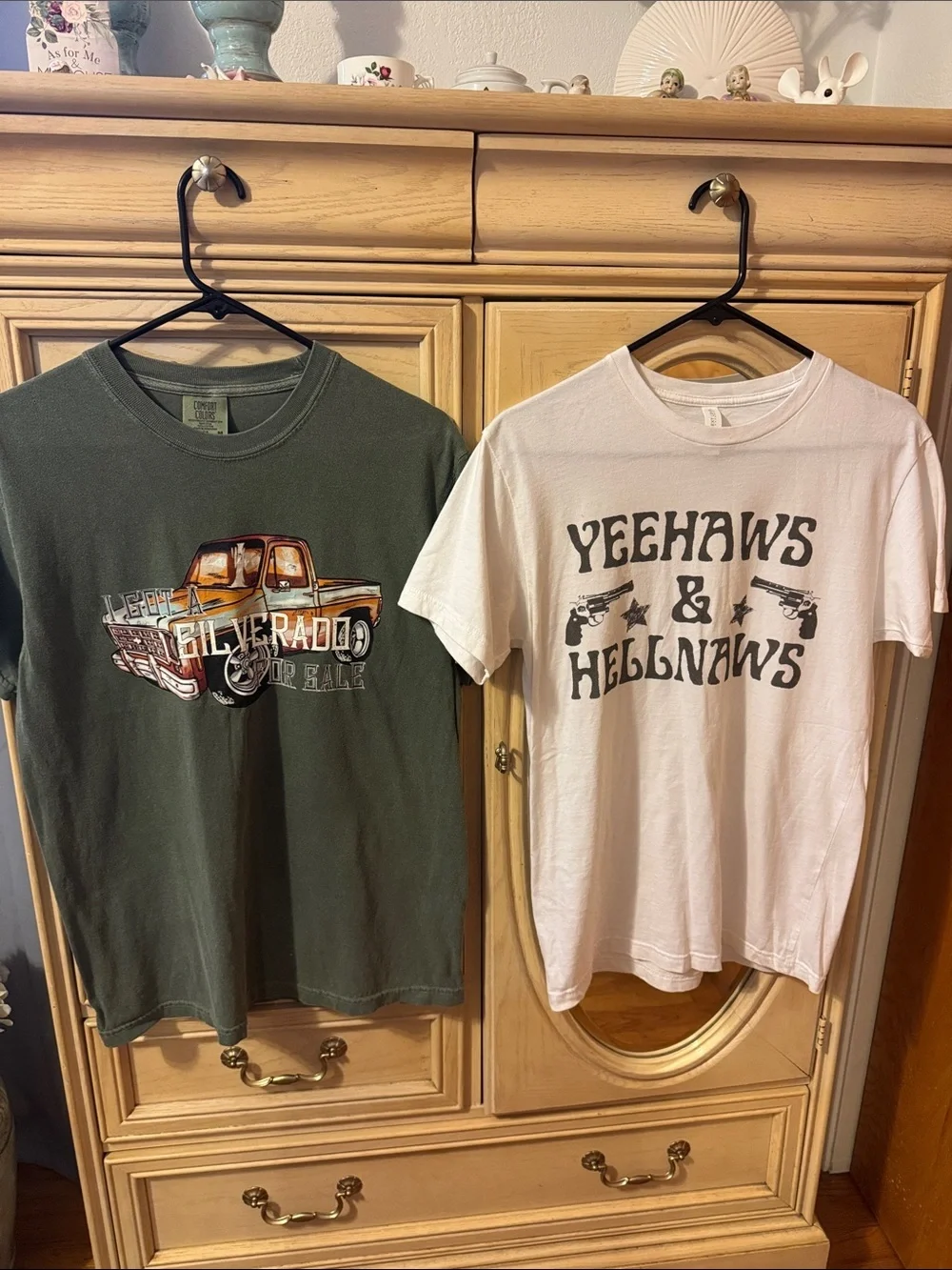 Comfort Colors Olive Green Silverado Truck Graphic Tee Bundle
